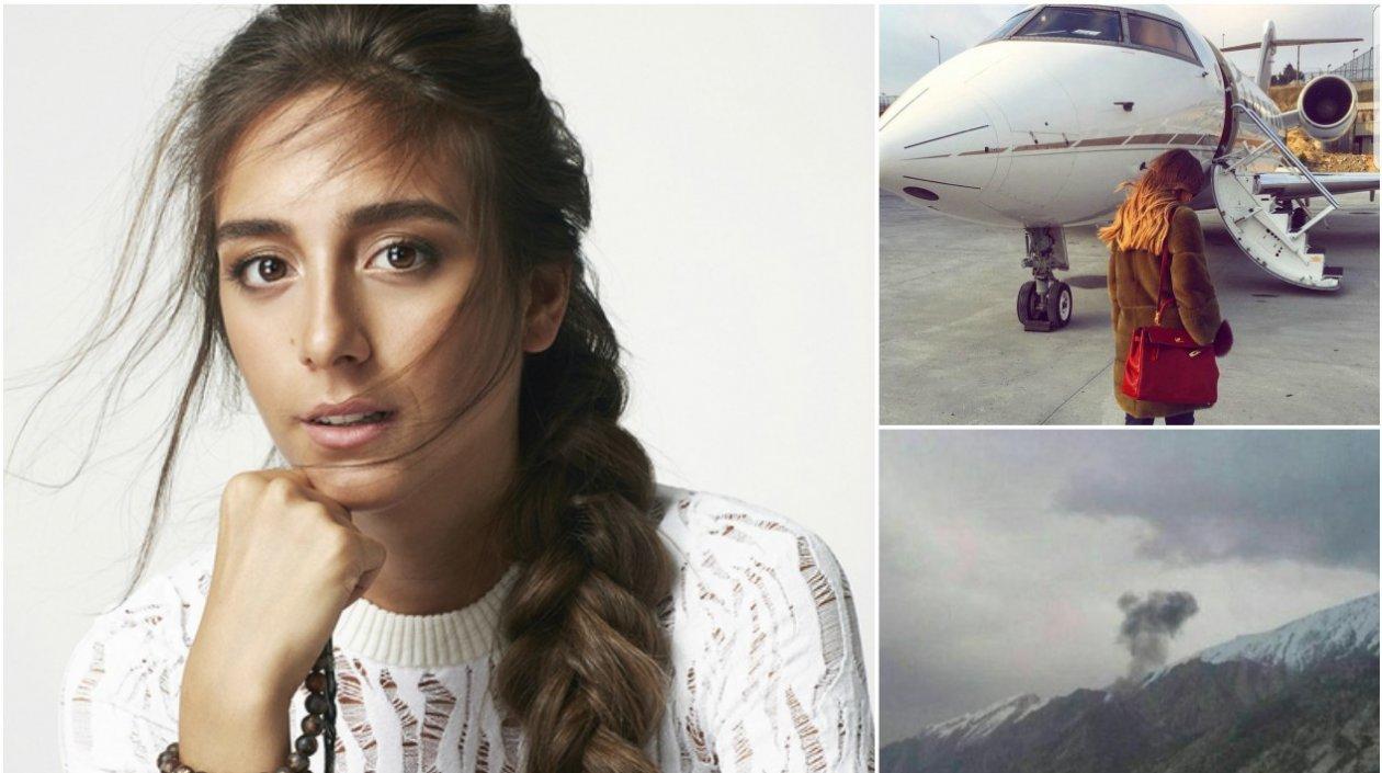 Mina Başaran, hija de un magnate turco iba en el avión.