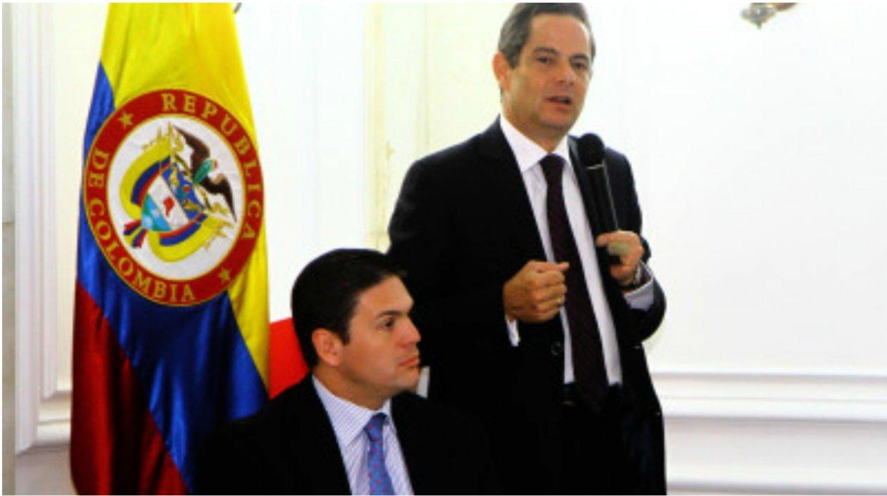 Juan Carlos Pinzón y Germán Vargas Lleras.