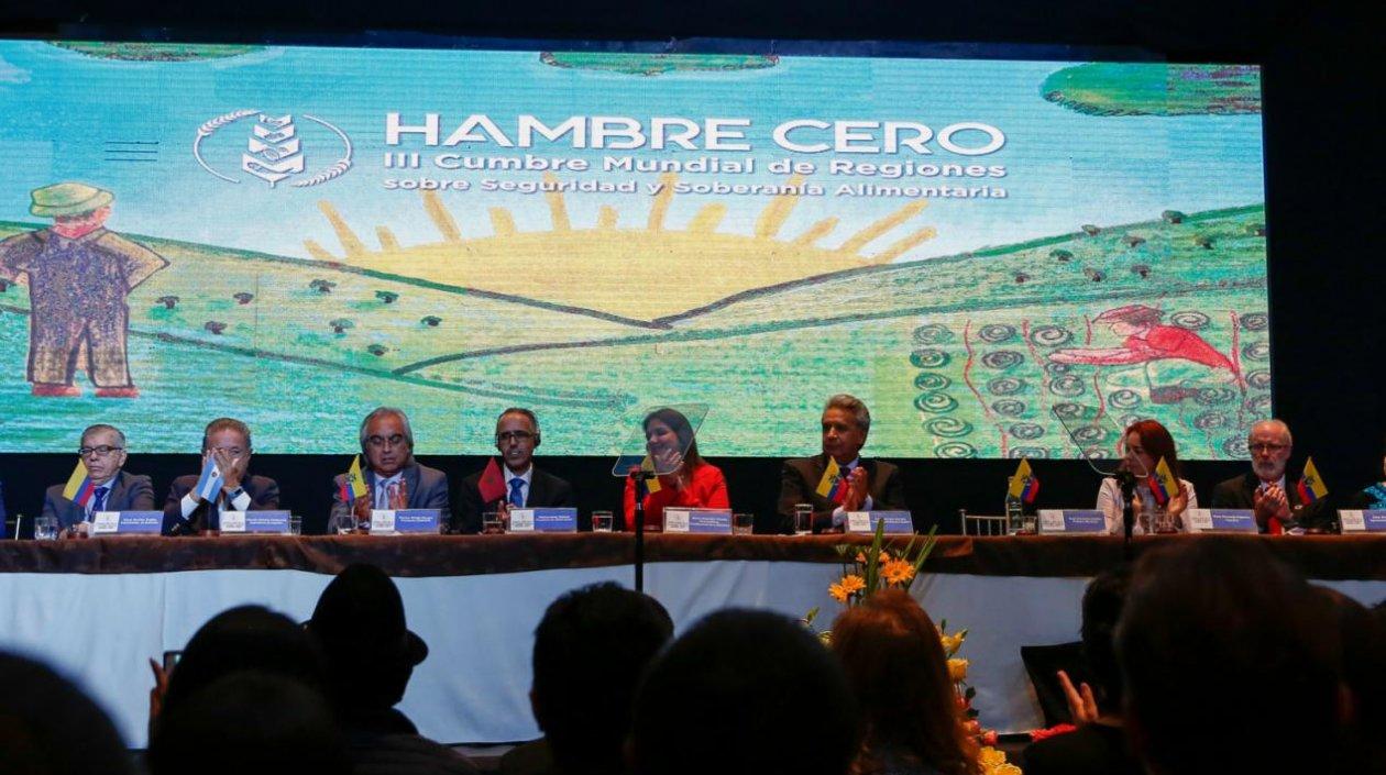 En la III Cumbre del Hambre participaron expertos de 35 países y nueve expresidentes iberoamericanos.