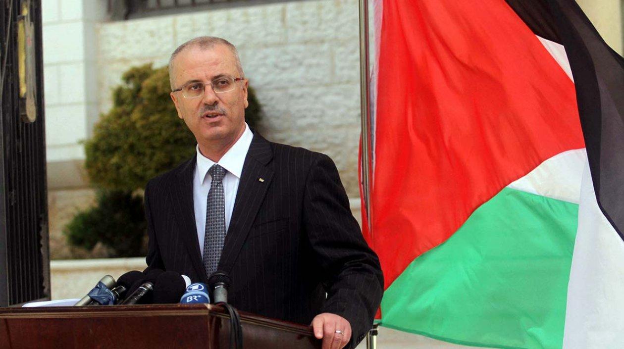 El primer ministro palestino, Rami Hamdallah.