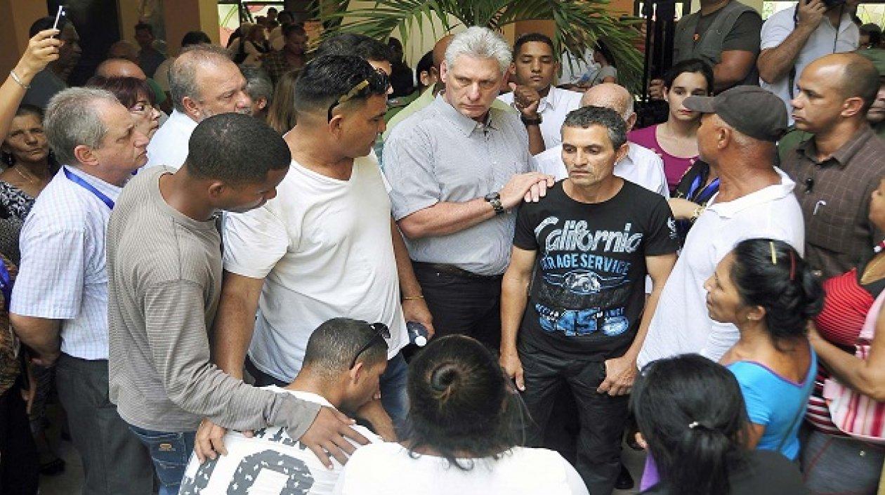 El presidente cubano, Miguel Díaz-Canel, expresó condolencias a las familias.