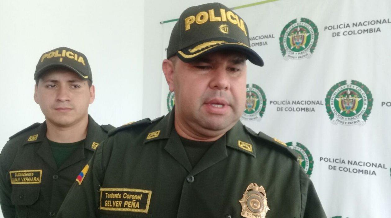 Coronel Gelver Peña, Comandante operativo de la Policía Metropolitana de Barranquilla.