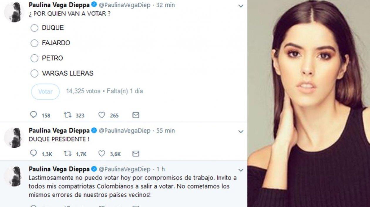Paulina Vega cerró su cuenta de Twitter.