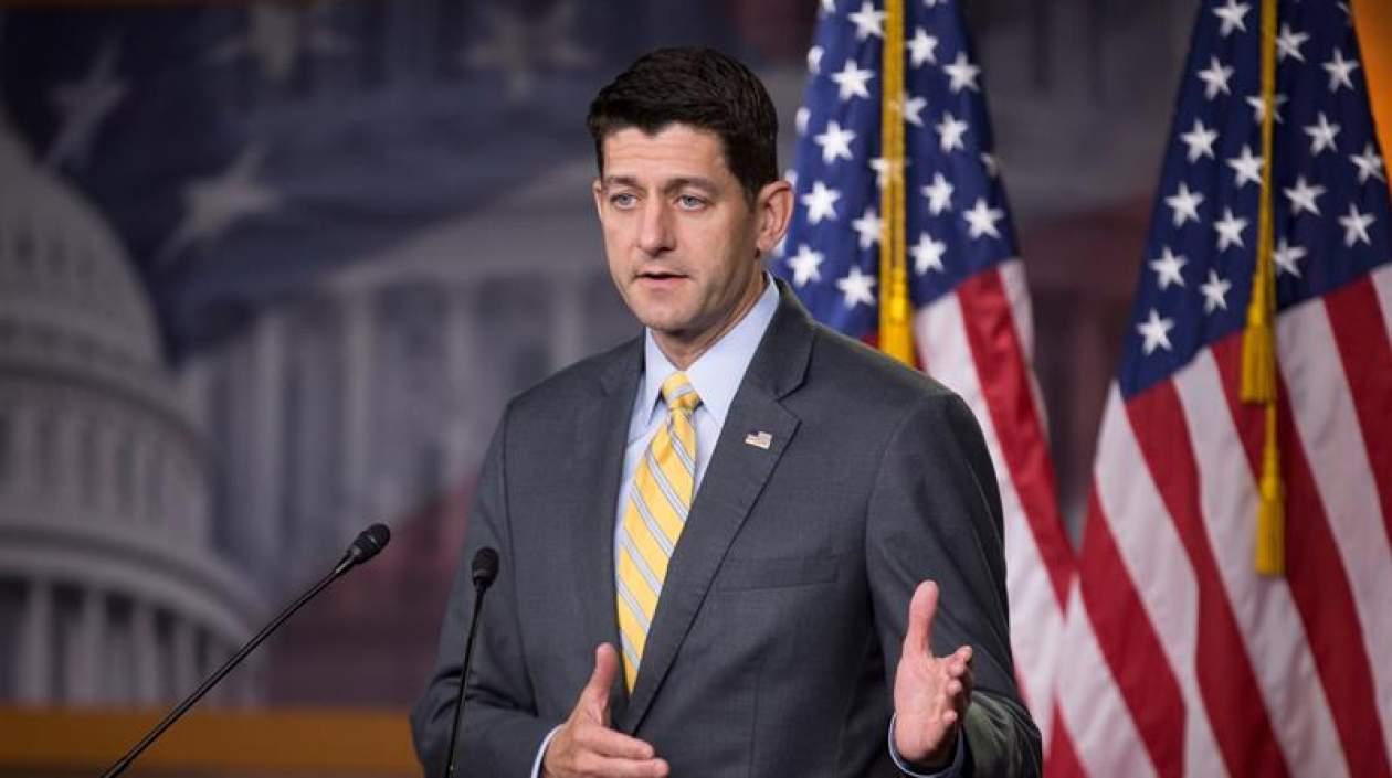 El presidente de la Cámara de Representantes de EE.UU., el republicano Paul Ryan.