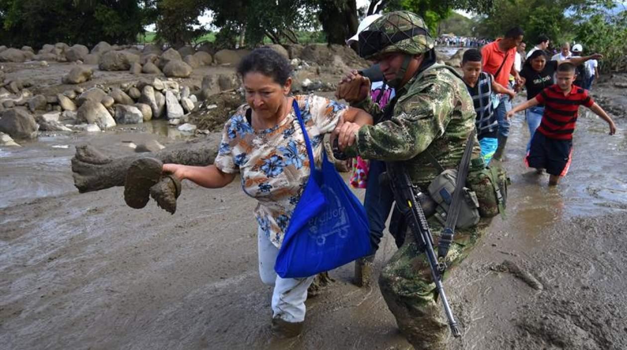 Familias están afectadas con el desbordamiento de los ríos  los desbordamientos de los ríos Meta, Bita y Orinoco.