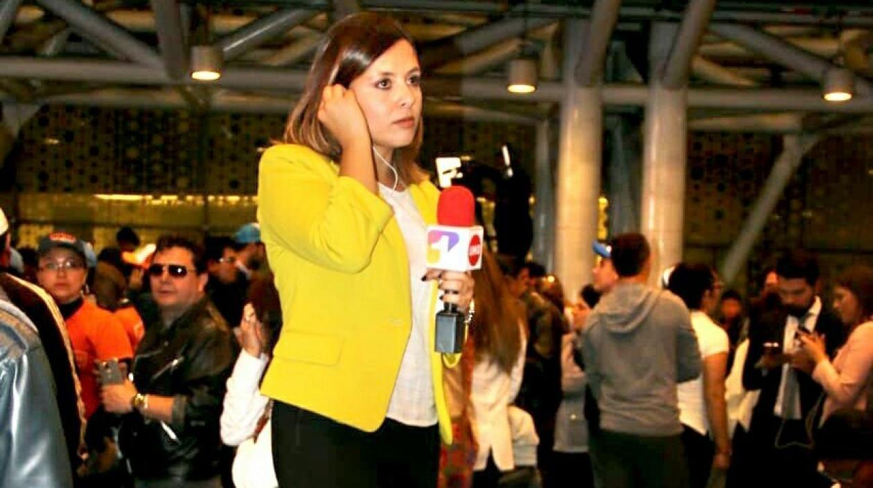 Paola Rojas, periodista colombiana. 