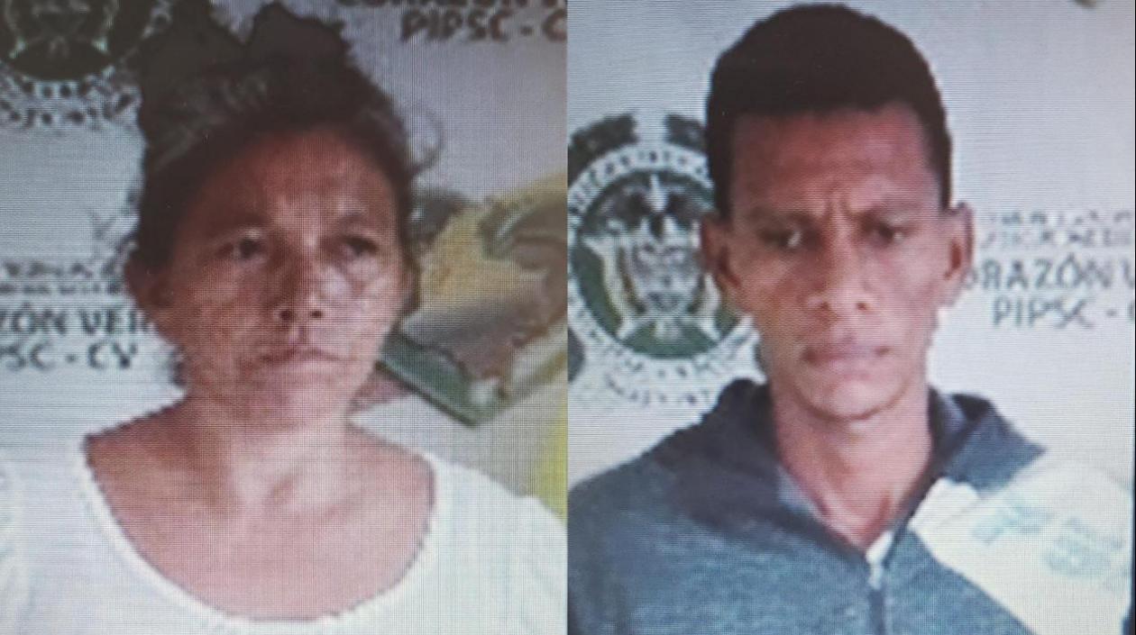Edilsa Esther Ferrer y Omar Alfonso Gutiérrez Arias, capturados por delitos de acto sexual con menor de 14 años.
