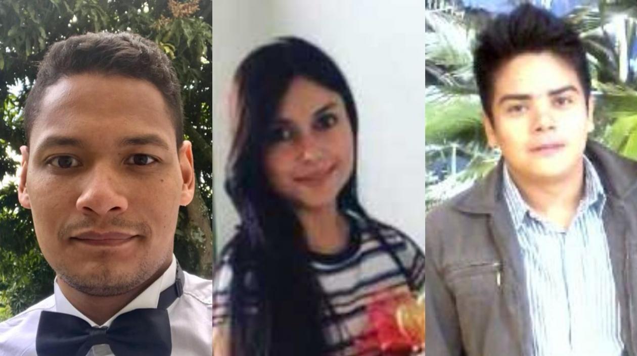 Los geólogos asesinados en Yarumal: Henry Martínez, Laura Flórez y Camilo Tirado.