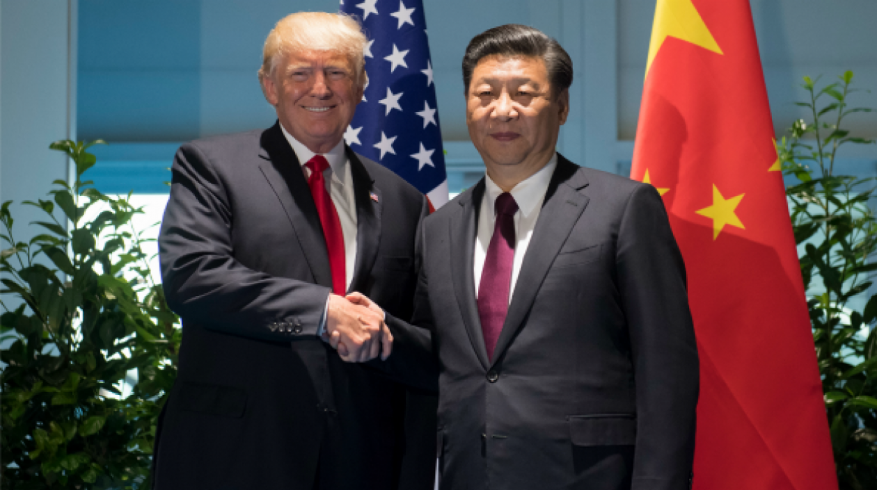 Donald Trump y el presidente de China, Xi Jinping. 