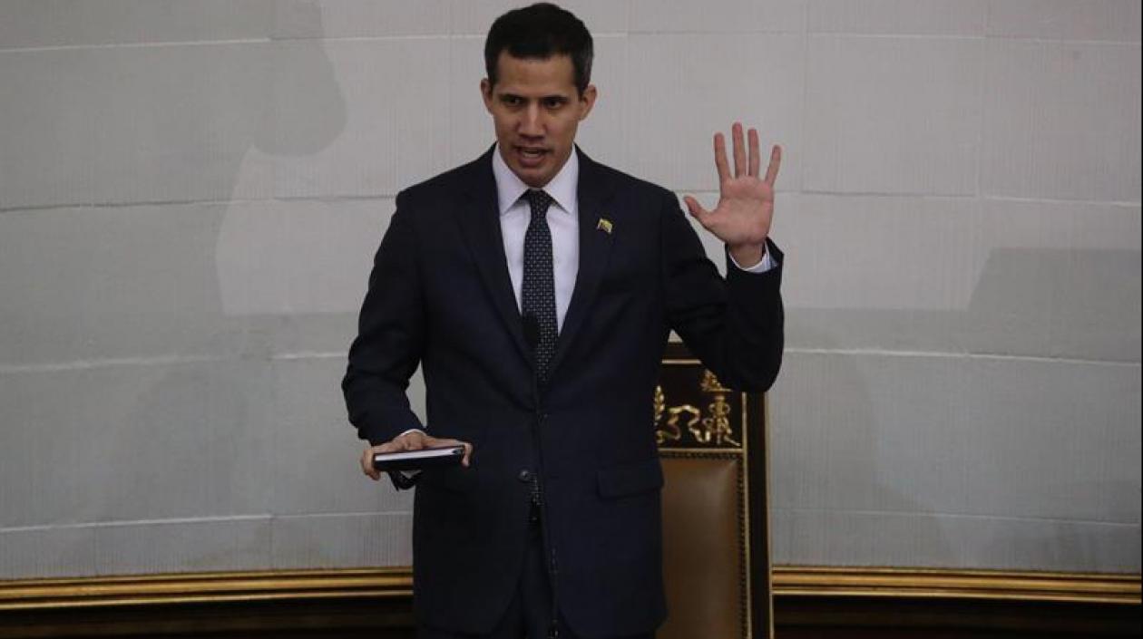 El nuevo presidente del Parlamento venezolano, el opositor Juan Guaidó.