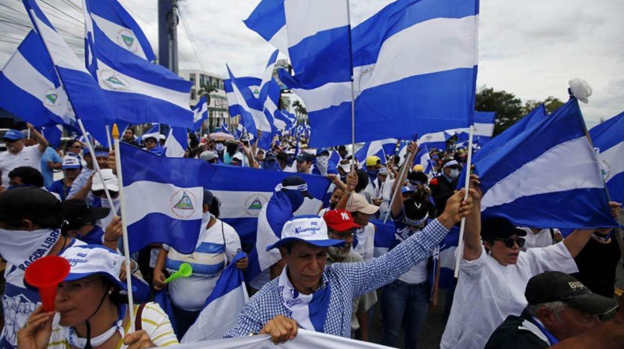 Imagen de las protestas en Nicaragua.