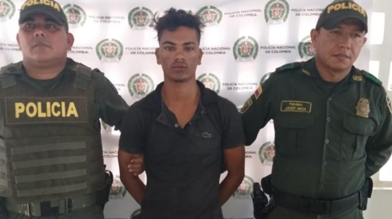 Jovanys Cardeño Gómez fue capturado por la Policía.