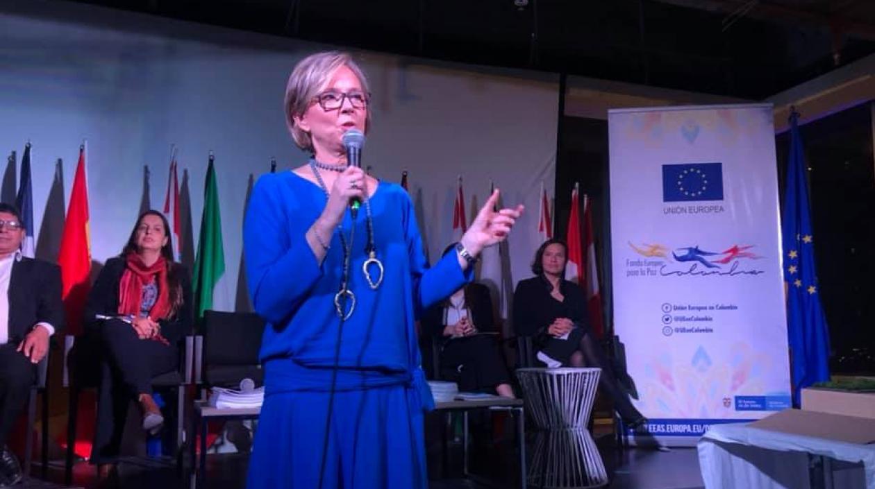 Patricia Llombart Cussac, jefe de la delegación de la Unión Europea en Colombia.