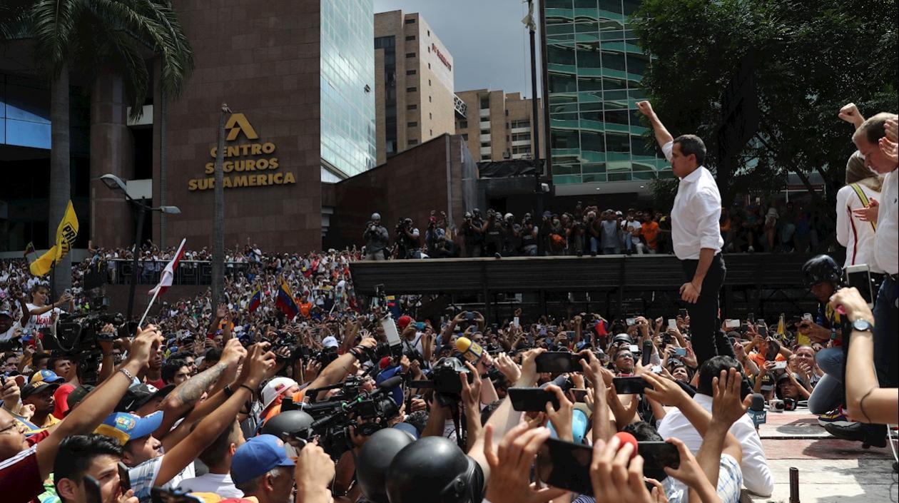 Juan Guaidó, presidente de la Asamblea Nacional y reconocido por 60 países como presidente de Venezuela.
