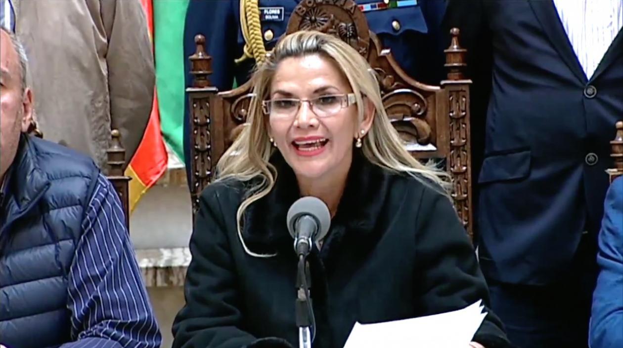Jeanine Añez Chavez, Presidenta interina de Bolivia.