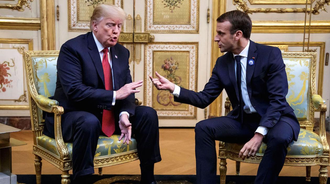 Donald Trump y Emmanuel Macron, presidentes de Estados Unidos y Francia.