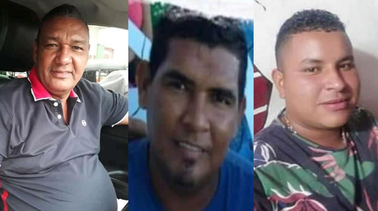 Roger Jacinto Pérez Barrios, asesinado en Soledad; José Miguel Cantillo Parejo, ultimado en el barrio Santo Domingo de Barranquilla; y  Brayner Rafael Gamarra Solano, asesinado en Rebolo.
