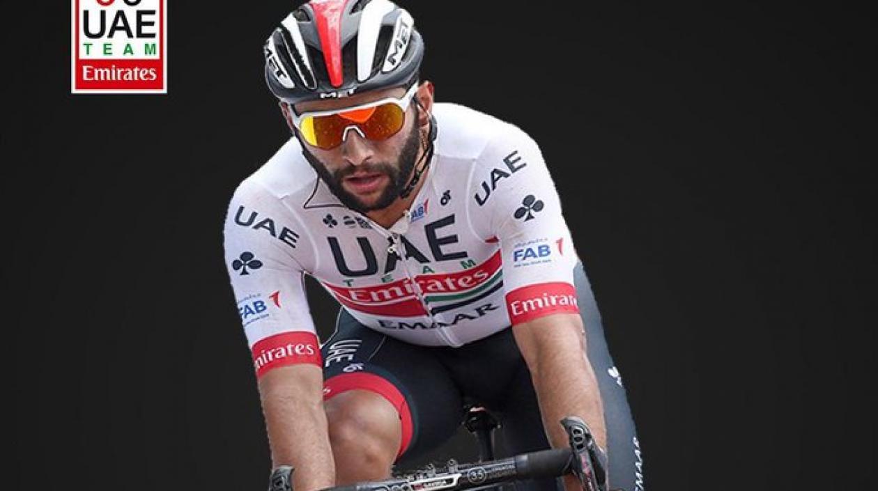 Fernando Gaviria, ciclista colombiano, ganó hoy una etapa en el Tour de Emiratos.