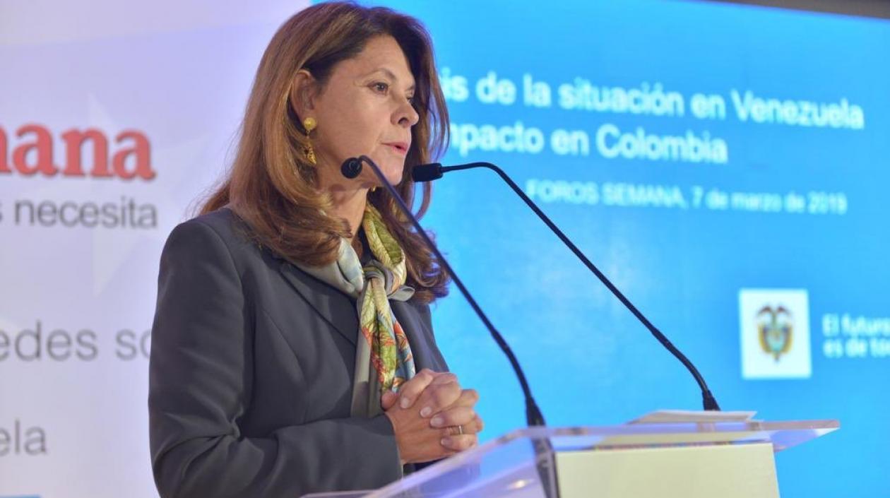 La Vicepresidenta de la República, Marta Lucía Ramírez.