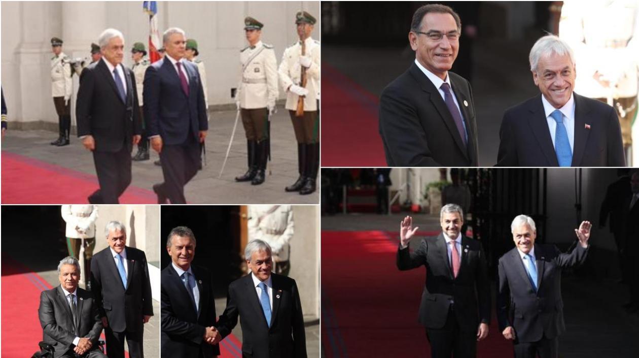 6 de los 7 jefes de estado que asistirá a la conformación de Prosur como un nuevo ente de integración regional.