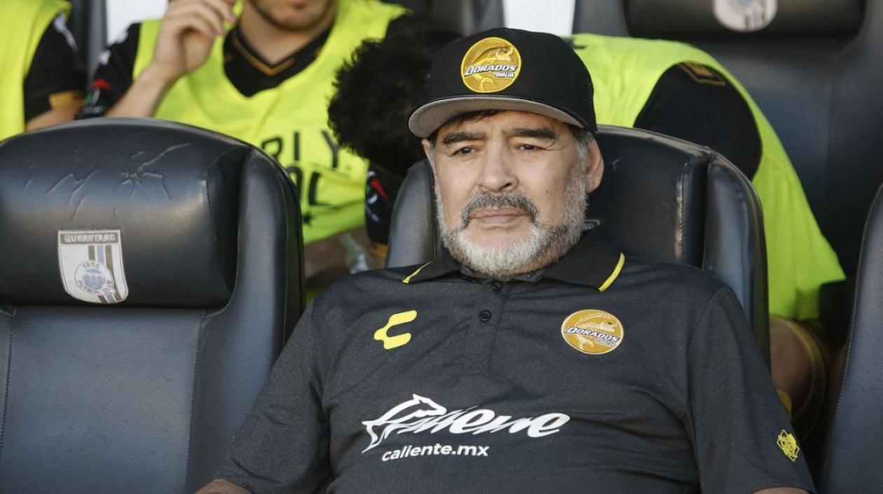 Diego Maradona, técnico argentino. 