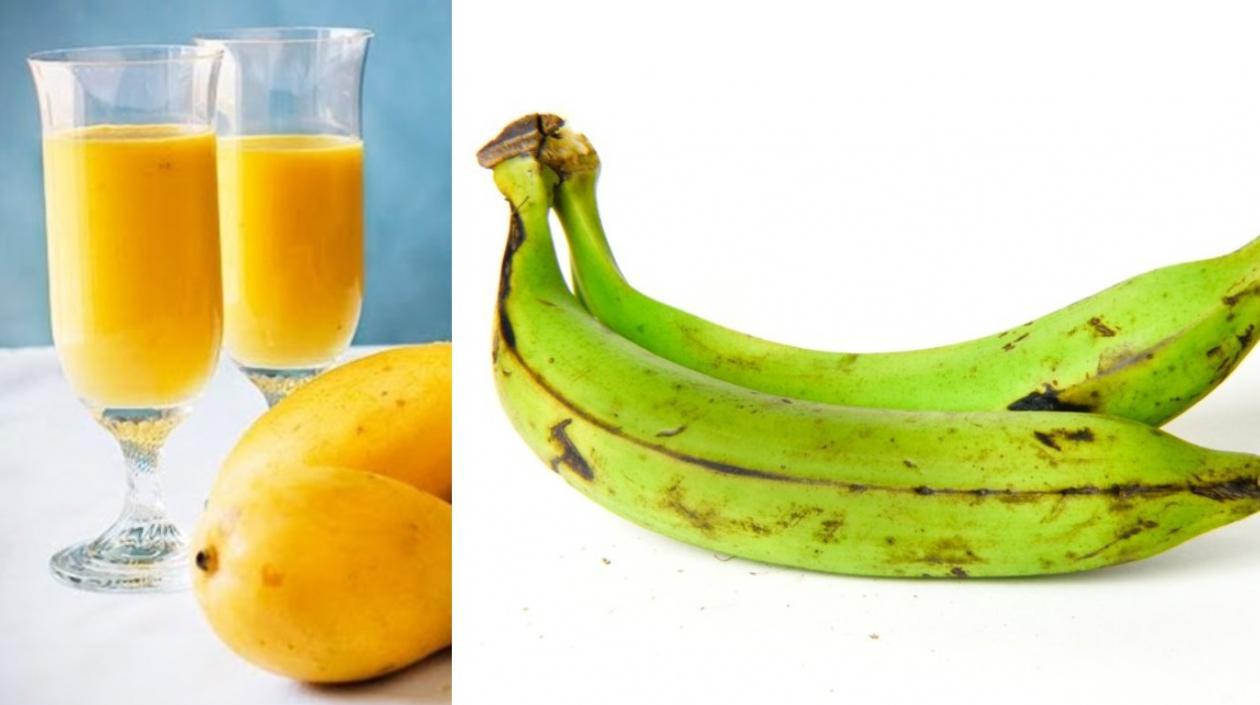 El estudio encontró que el mango y el plátano que no están totalmente maduros contienen una mayor cantidad de almidón resistente. 