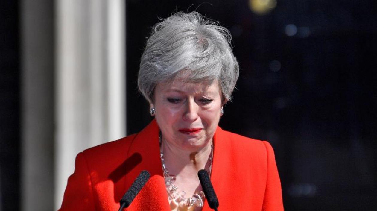 Theresa May dejará el cargo el 7 de junio.