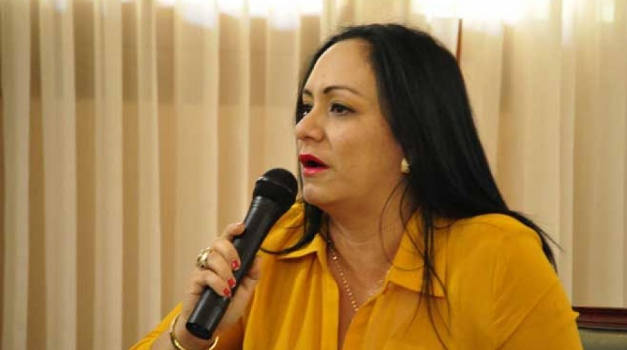 Claudia Patricia Aarón, presidenta de la Asamblea del Magdalena.