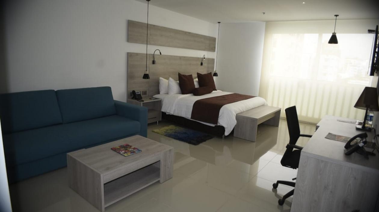 Imagen de una de las habitaciones del Hotel Barranquilla Plaza.