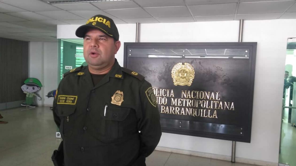 Coronel Yecid Peña, comandante operativo de la Policía Metropolitana.
