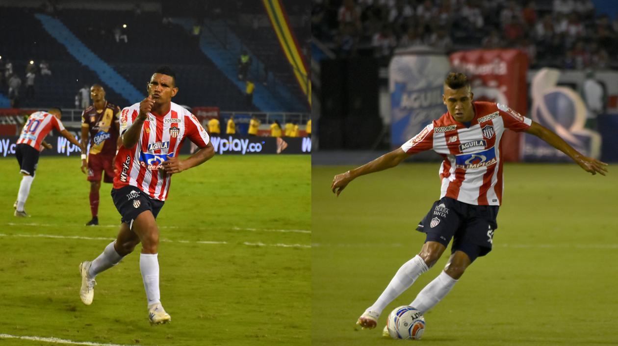 Los volantes de Junior, Luis Narváez y Víctor Cantillo