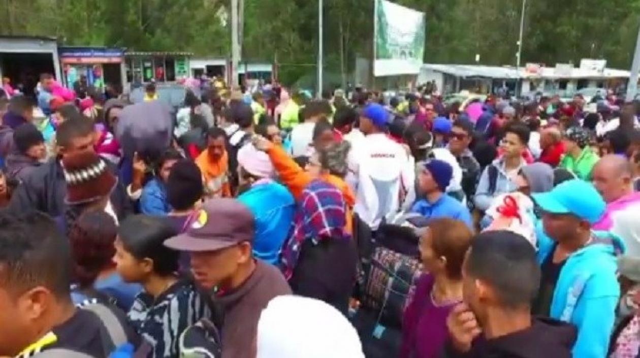 Migrantes venezolanos en Ecuador.