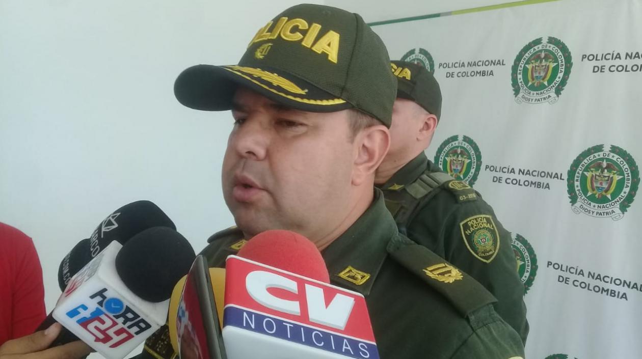 Yecid Peña, comandante operativo de la Policía Metropolitana de Barranquilla.
