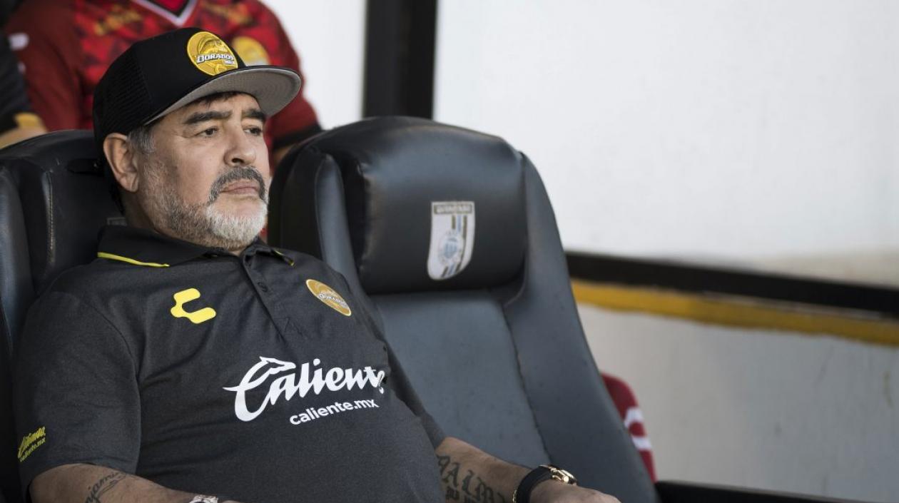 El técnico argentino, Diego Maradona.