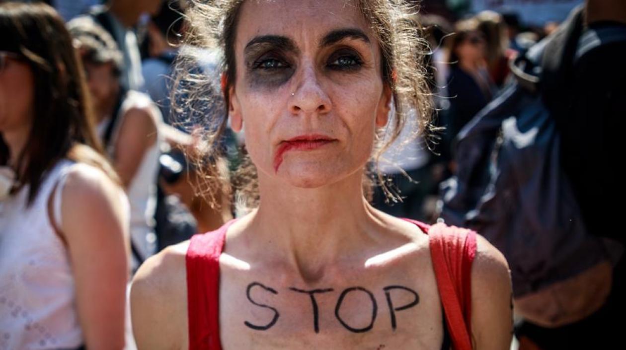 Marcha contra el Feminicidio en París.