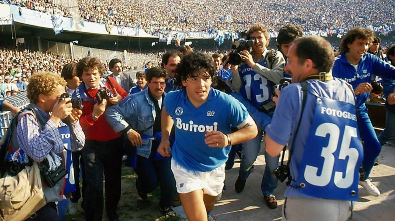 Imagen del documental de Diego Maradona.