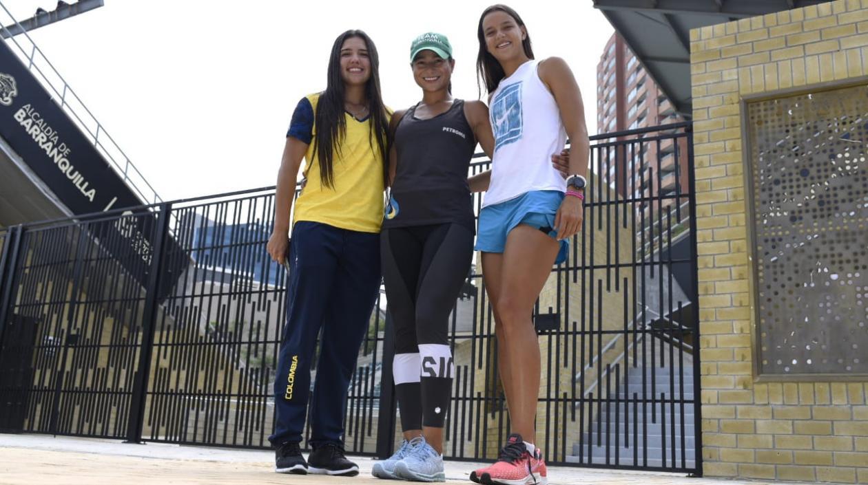 María Camila Osorio, María Fernanda Herazo y Emiliana Arango.