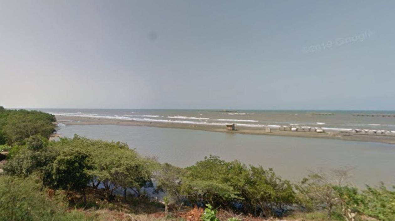 En este sector de Puerto Colombia se ahogó el hombre en la tarde de este miércoles.