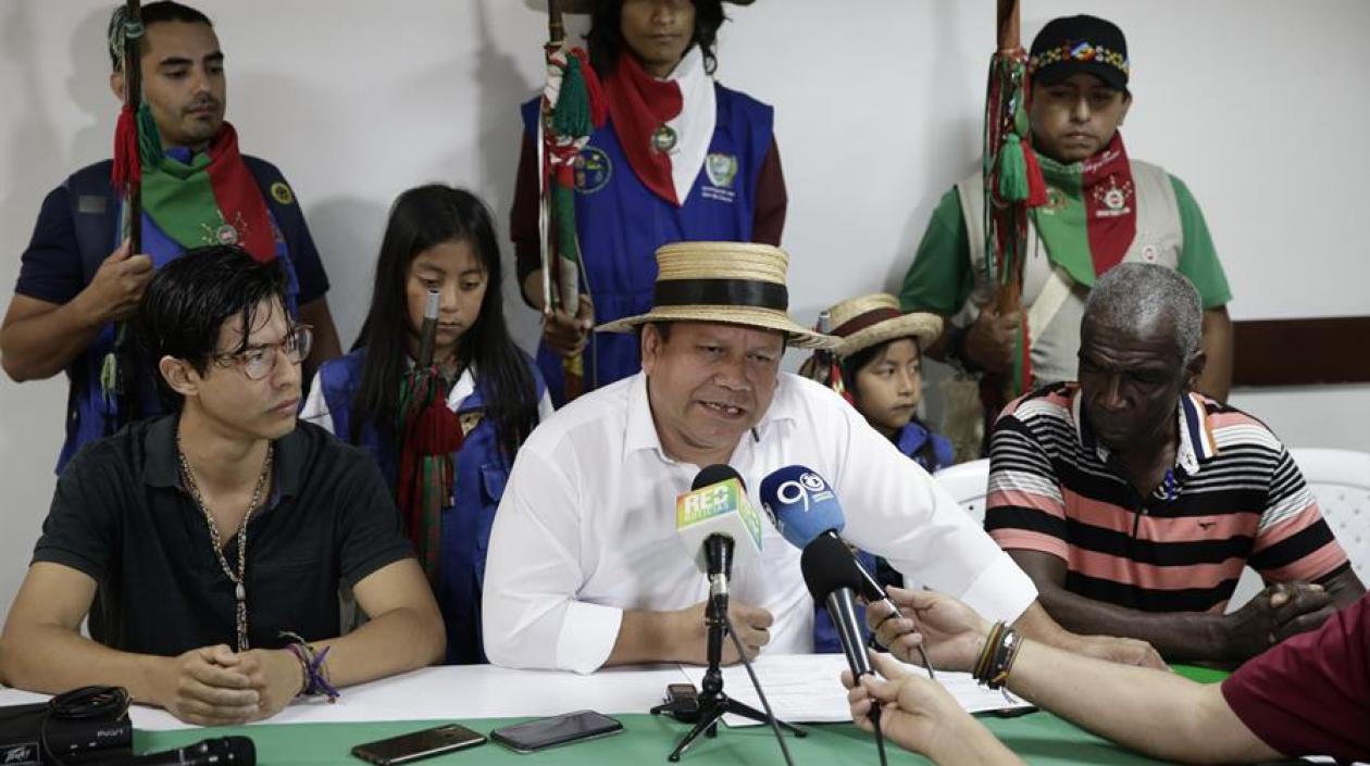 Geovanny Yule, del Consejo Regional Indígena del Cauca.