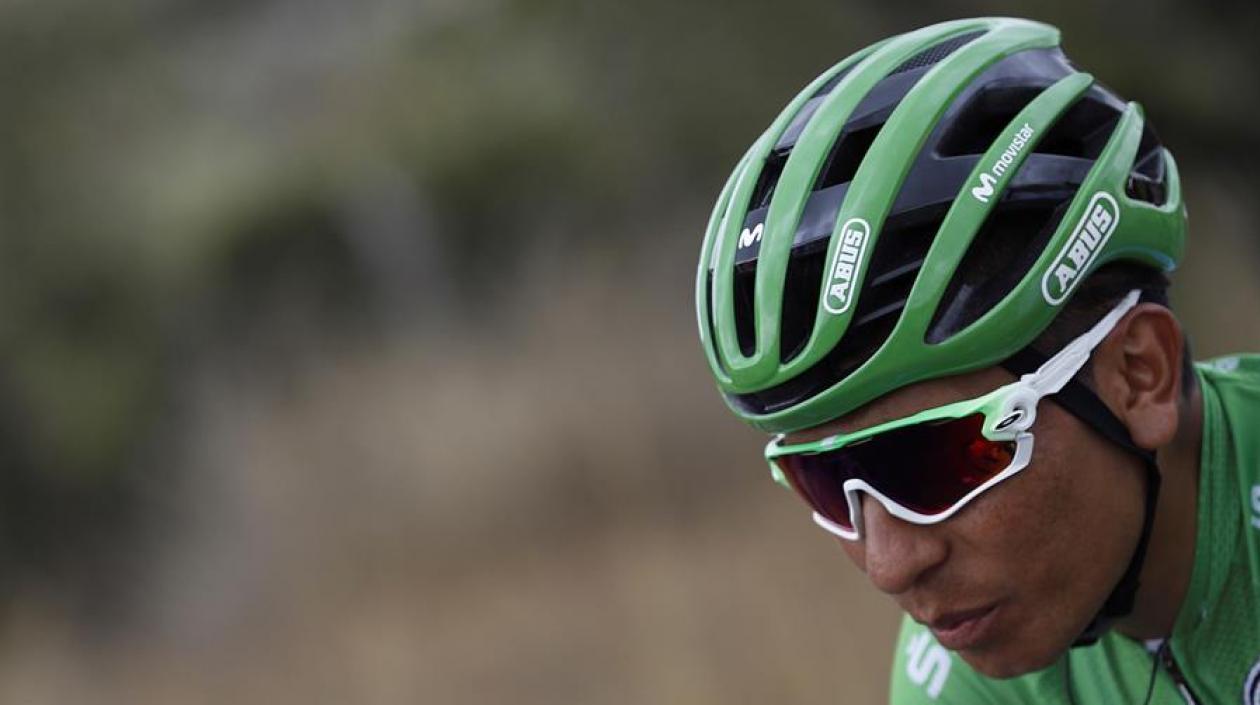 Nairo Quintana, ciclista colombiano en la Vuelta a España.