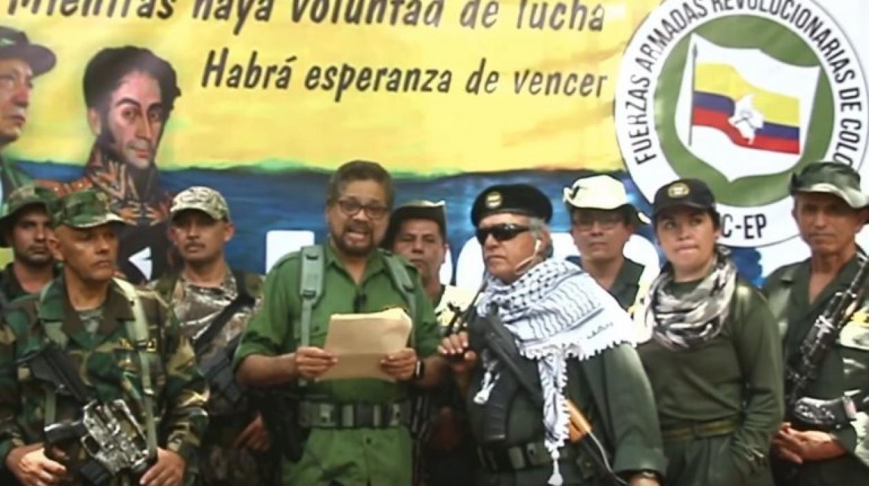 Los integrantes de la nueva guerrilla de las FARC.