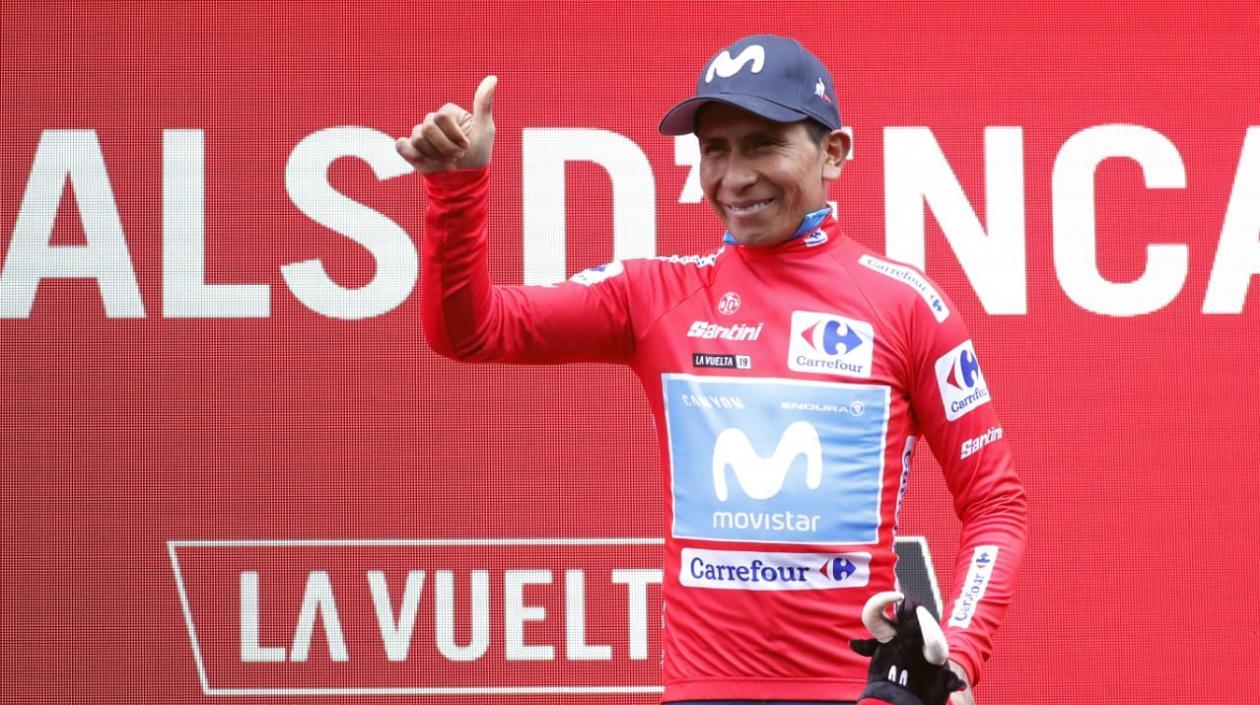 Nairo Quintana se vistió de líder en la Vuelta a España. 
