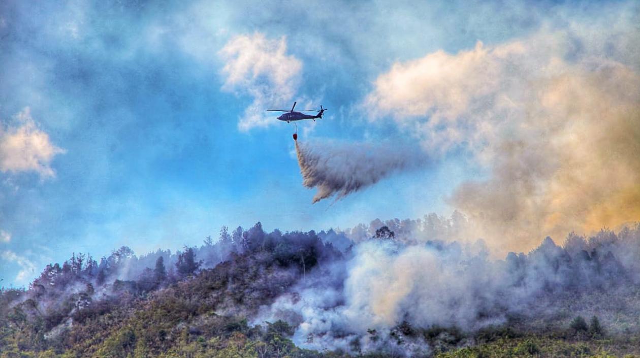  En Colombia los incendios forestales se incrementan en la temporada seca.