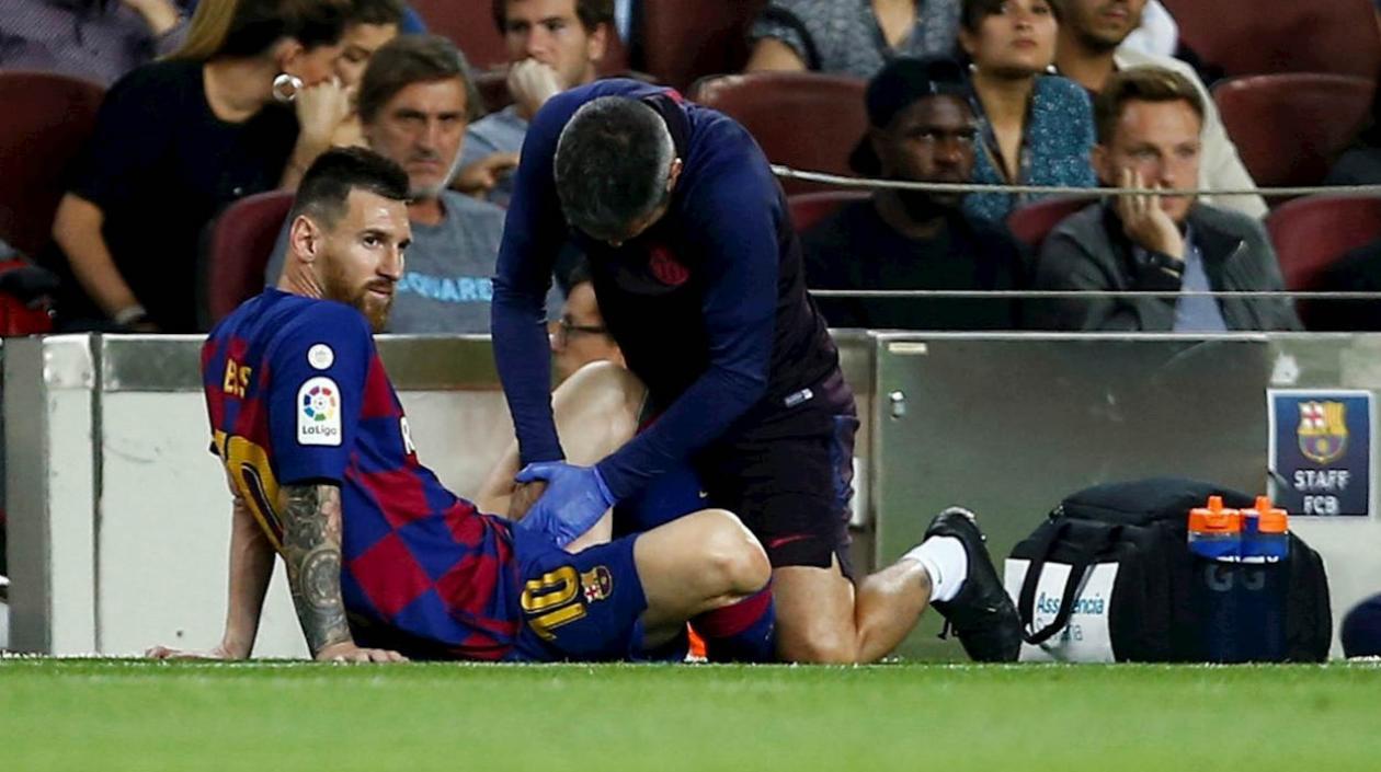 Lionel Messi, lesionado. 