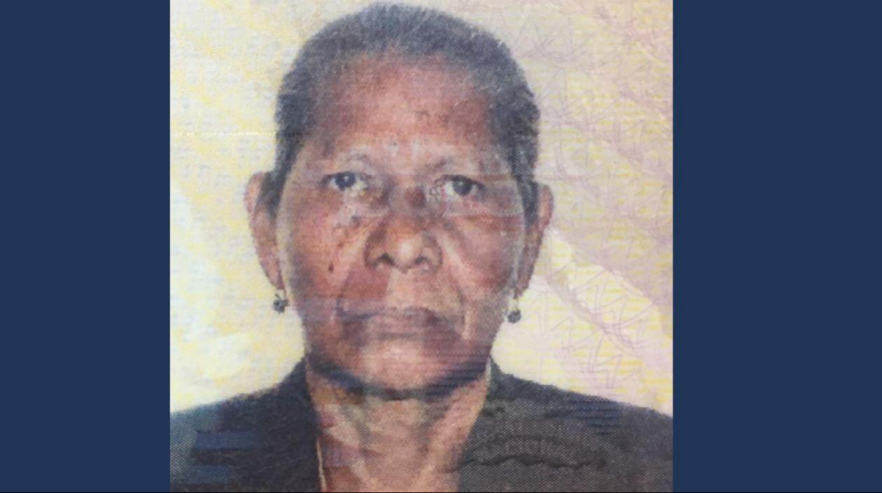 Rosalina Palomino De Ramos, anciana que murió por una bala perdida.