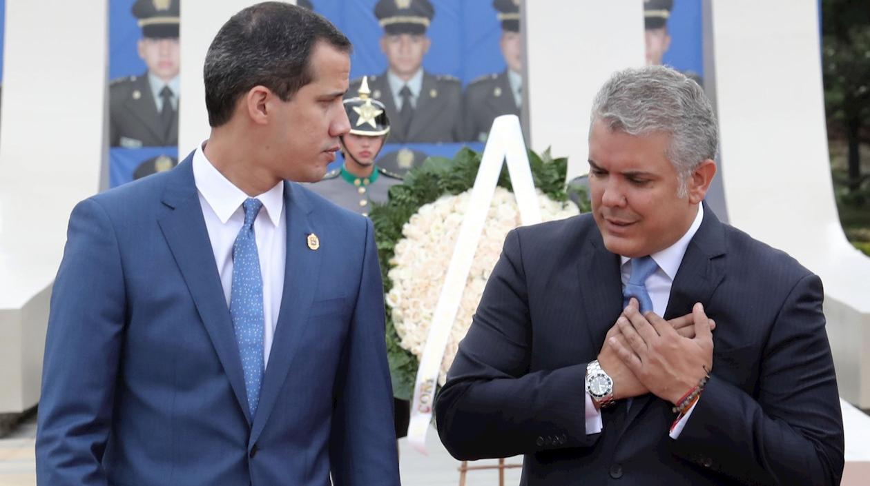 Juan Guaidó e Iván Duque.