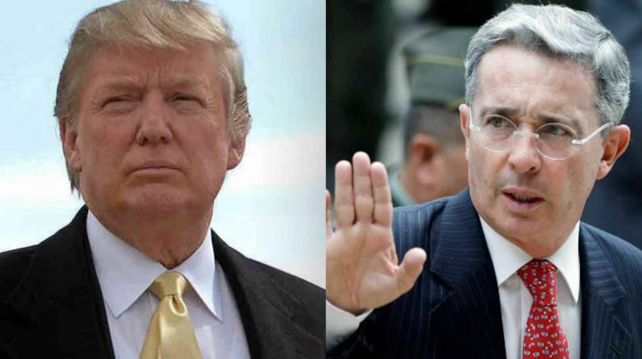 Trump califica de "héroe" al expresidente Uribe