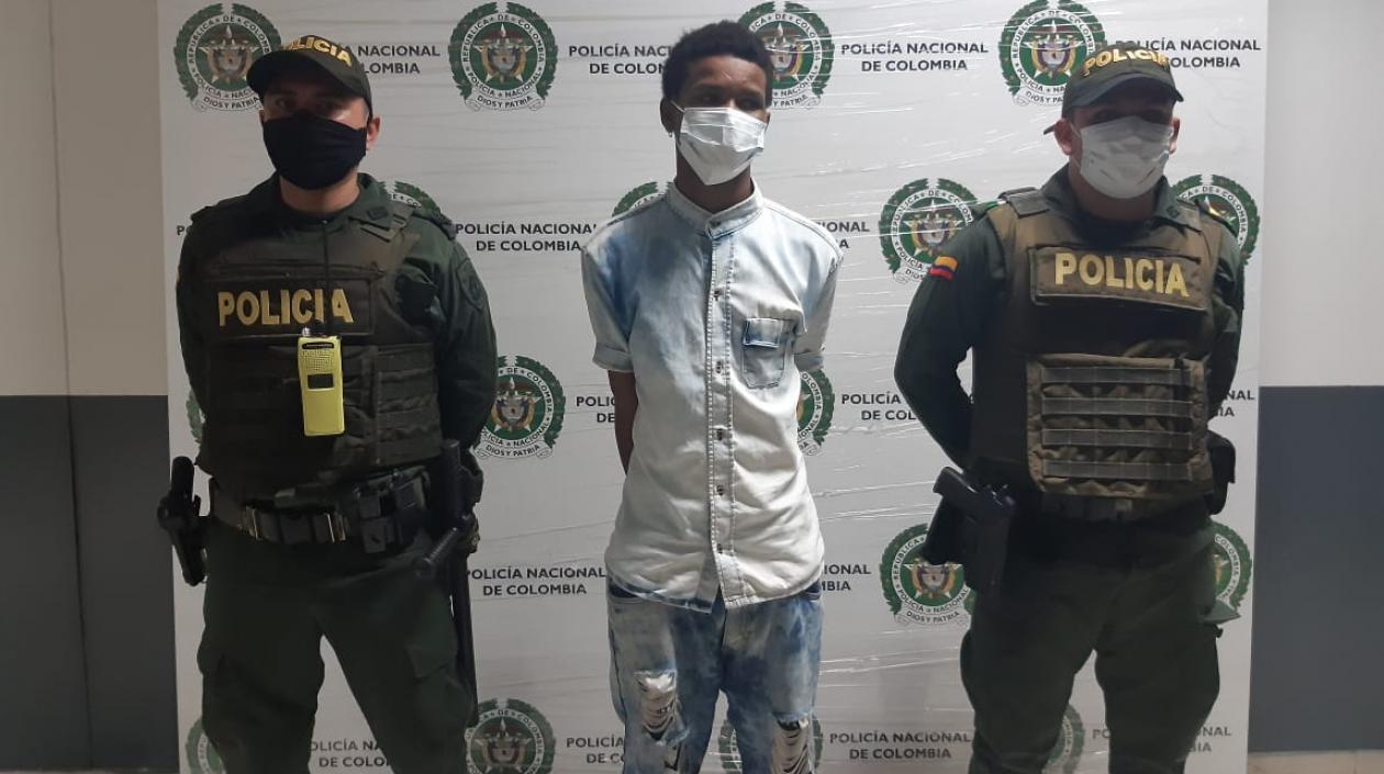 Marlon David Julio Payares fue capturado por la Policía en Cartagena. 
