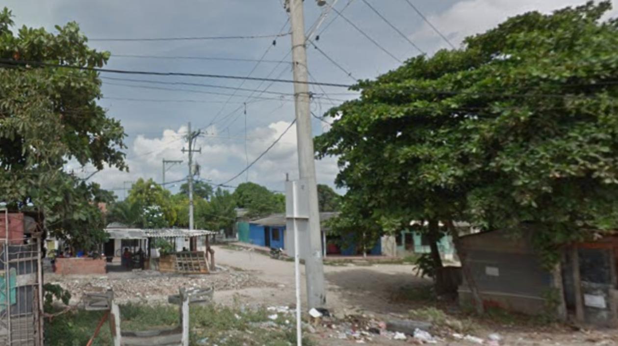 Sector del barrio La Chinita donde ocurrió el crimen. 