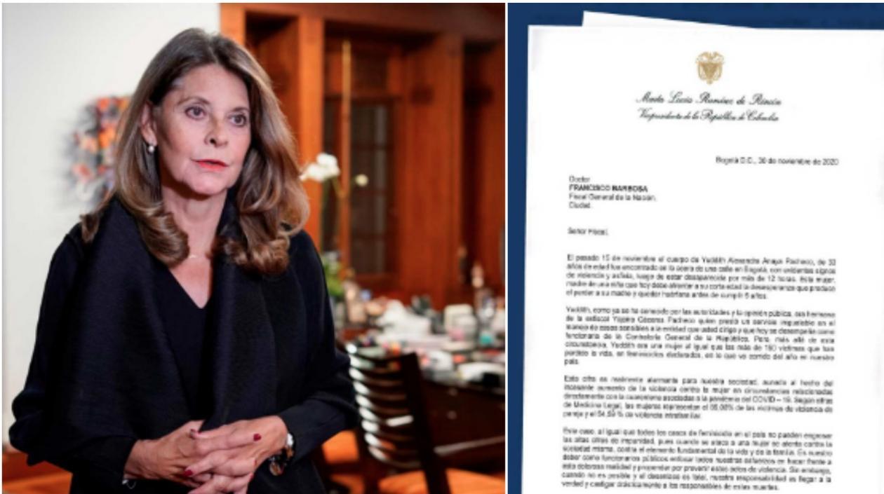 Vicepresidenta envió una carta al Fiscal.